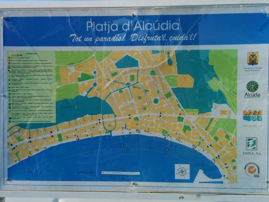Piso Moderno Con Piscina Siesta 2 Apartment Port de Alcudia  ภายนอก รูปภาพ